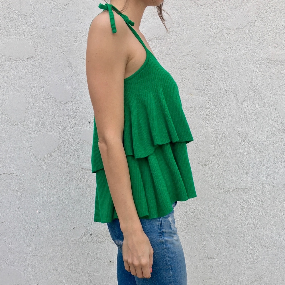 (J. Crew) Tiered Top in Merino Wool - Picture 4 of 6